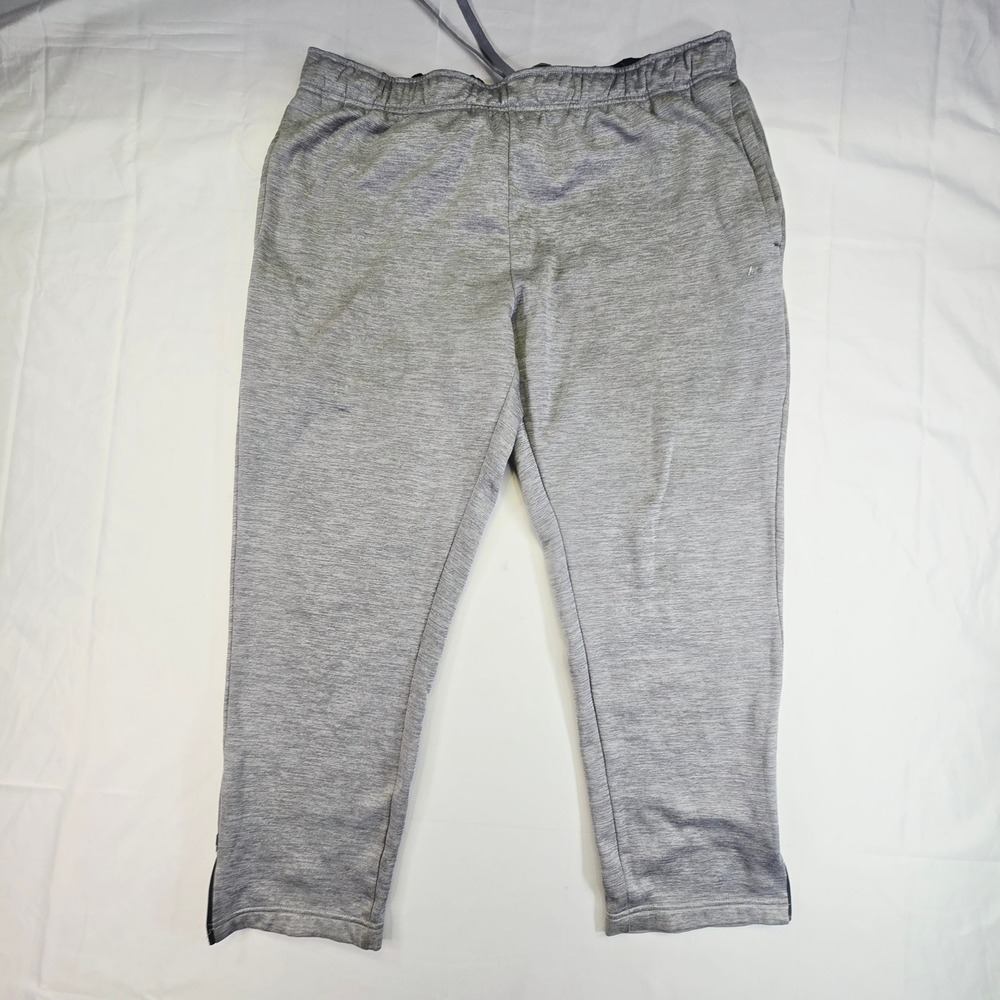Russell Men's Athletic Sweatpants Size XL Gray Fleece Lined Activewear Pockets